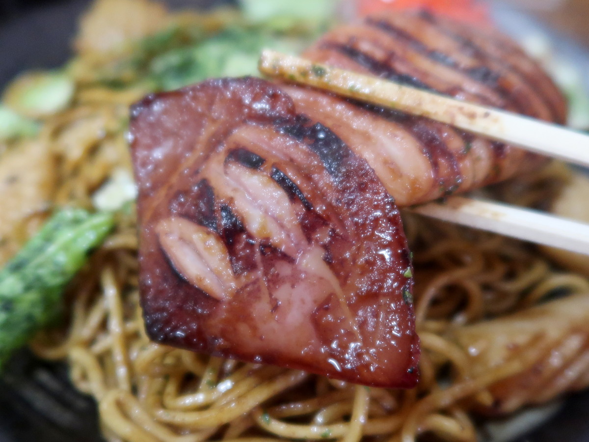 柔らかく、味付けもちょうどよいイカ