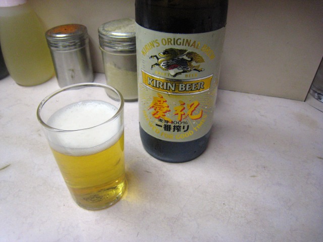 ビール（大瓶） 550円
