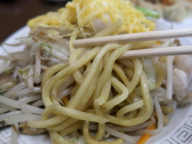 ゴワゴワしたチャンポン麺