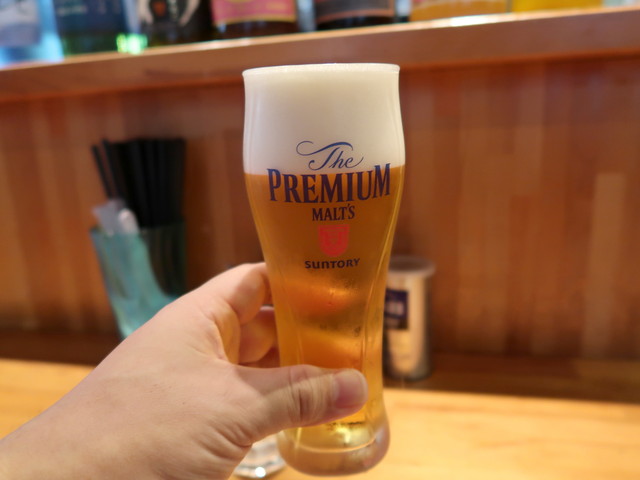 ビール生中 500円