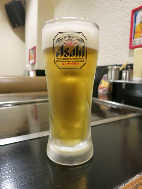 中生ビール 480円