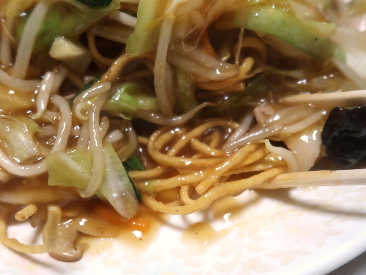 サクサクでエアリーな揚げ麺が旨い