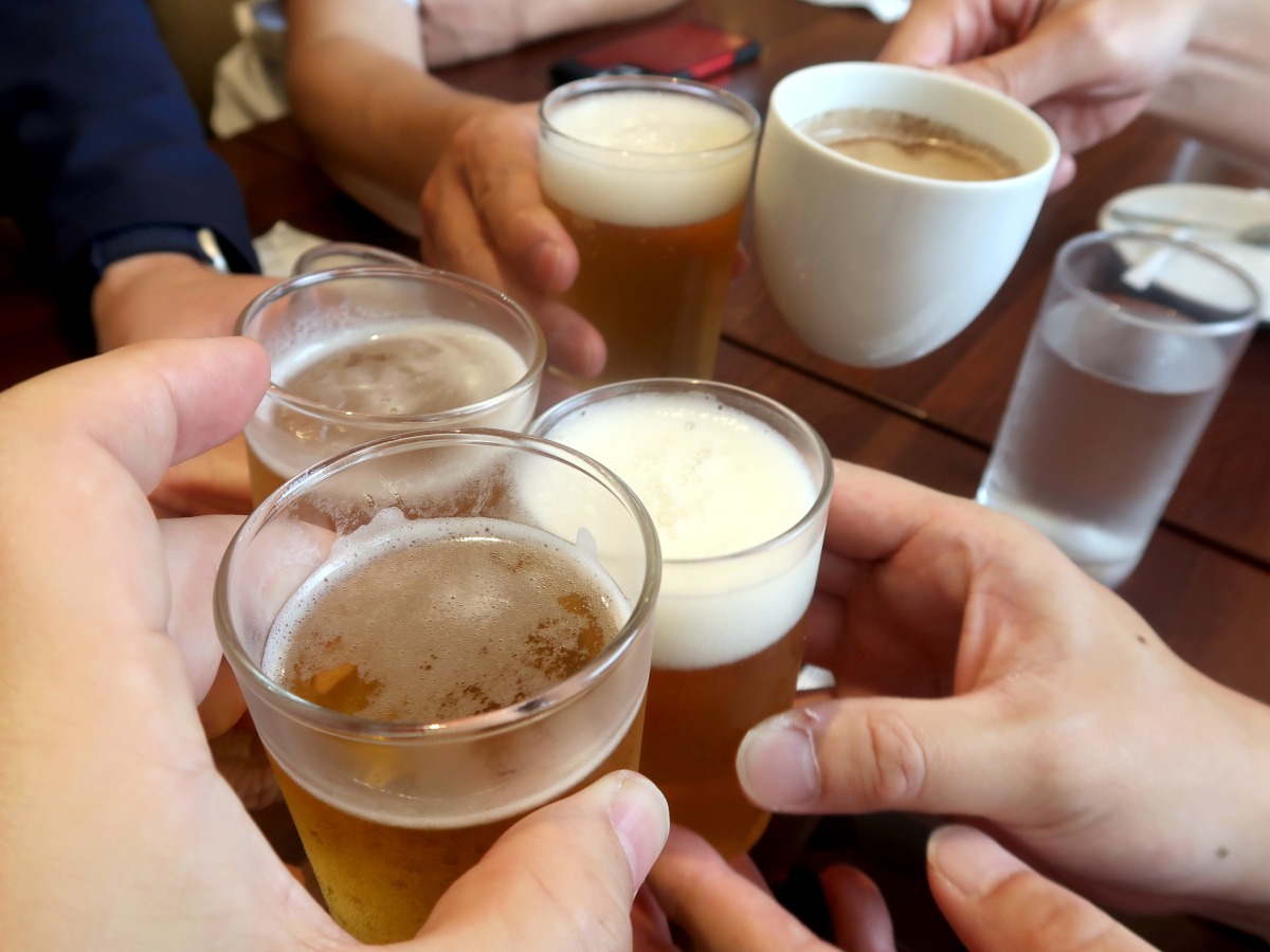 午前中から飲むビールはウマい