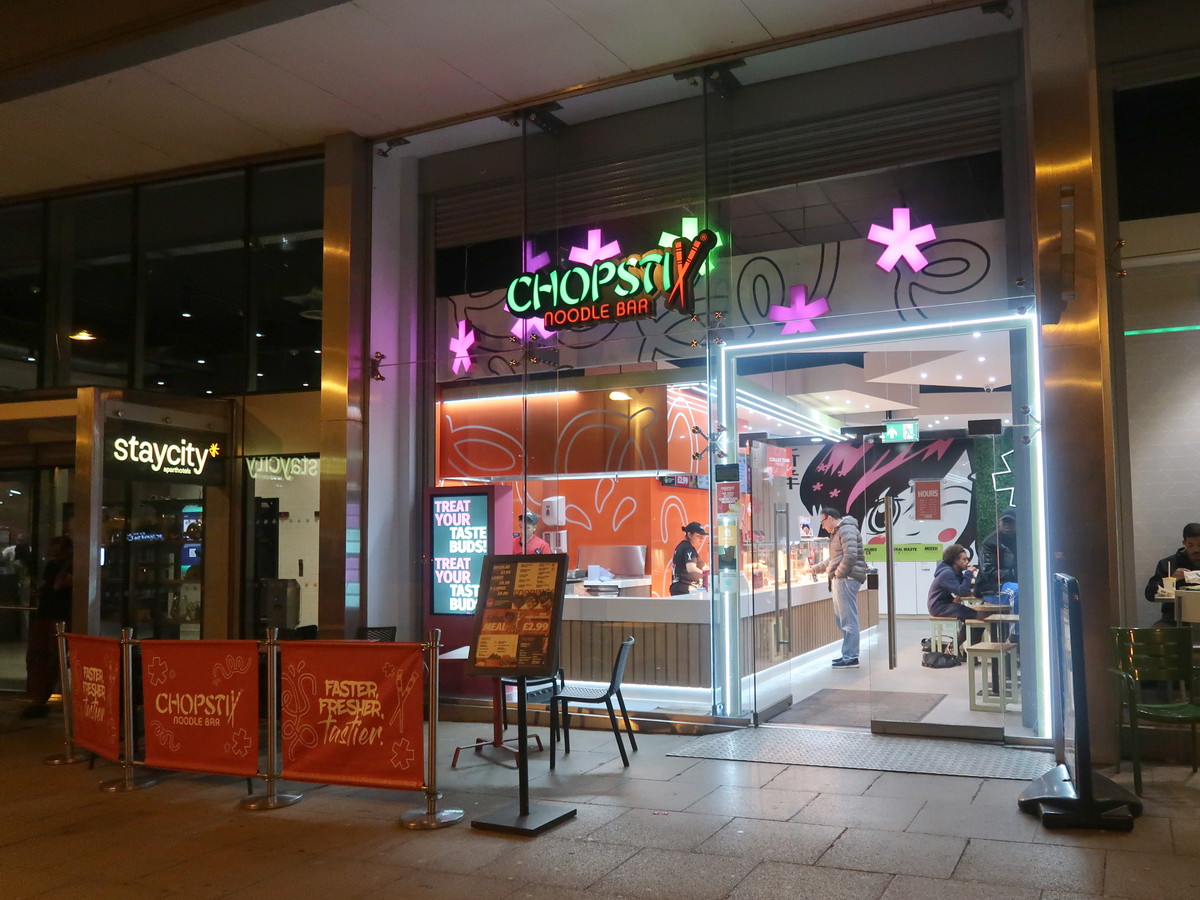 Chopstix Noodle Bar, Manchester Piccadilly
