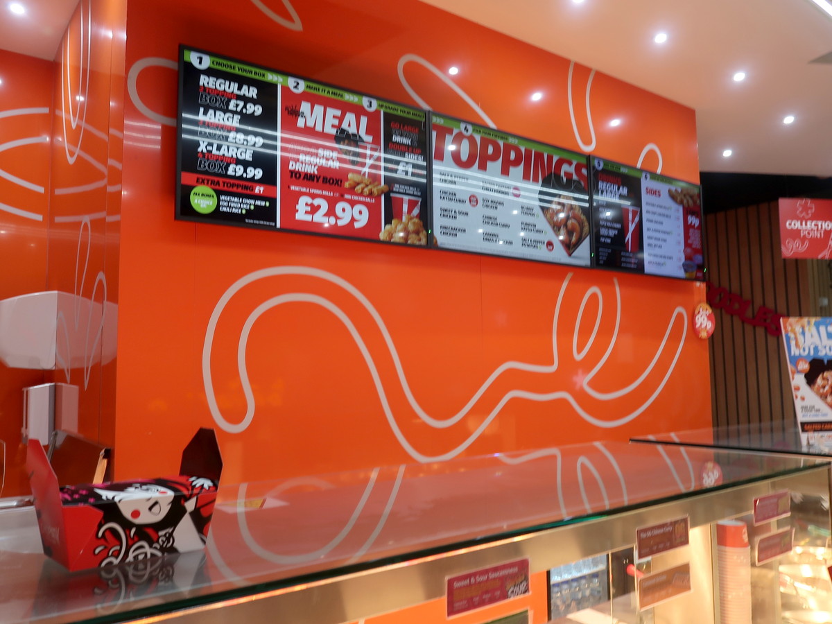 Chopstix Noodle Bar 店内の様子