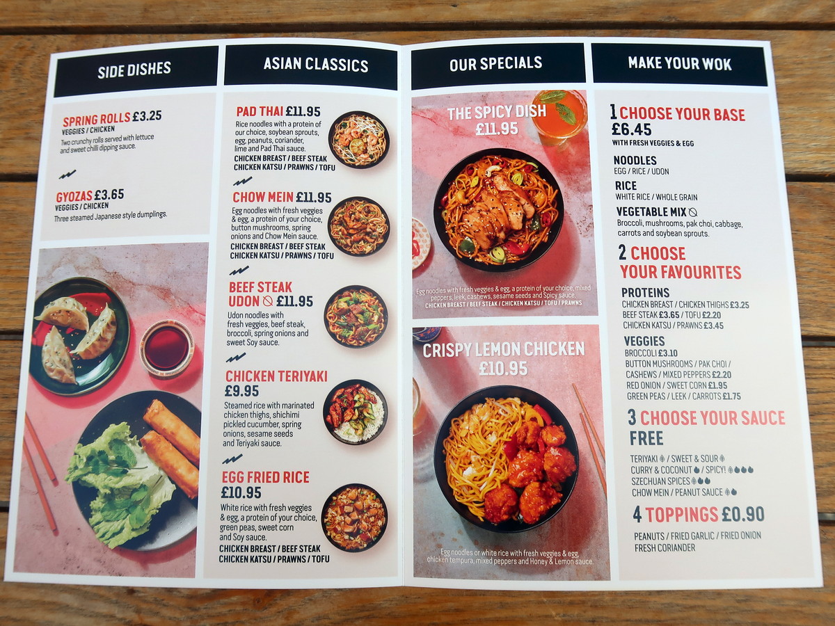 Wok to Walk メニュー